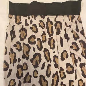 Armani Exchange leopard print mini skirt with pockets